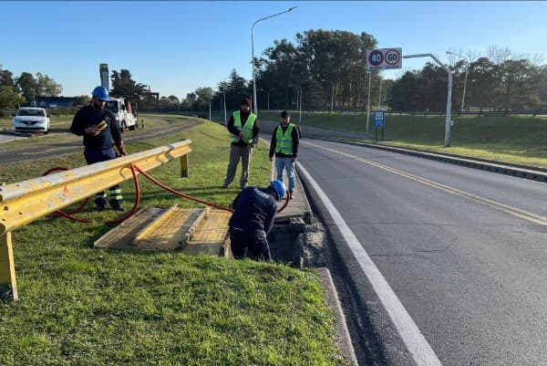 El Túnel Subfluvial realizó el mantenimiento de los desagües